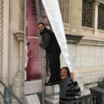 Making of - Démontage de la banderole par Nadir Rajab et Antoine Carlier.