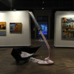 Oeuvres de Maurice Berger, Christine Bouvier Müh et Rossella Genovese, au fond vidéo de 1011. Crédit photo : Joseph Caprio.