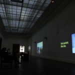 Salle vidéo - Oeuvres de 1011, Léonard Müh/Ti-sya Petro, Giorgia Valenti, Claire Nicolas-Fioraso, Martine Arnaud-Goddet. Crédit photo : Joseph Caprio